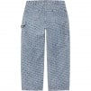 Thumbnail for Monogram Double Knee Denim Painter Pant