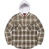 Thumbnail for Hooded Flannel Zip Up Shirt