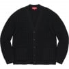 Supreme Waffle Knit Cardigan (FW21) - Black