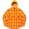 Thumbnail for Hooded Flannel Zip Up Shirt