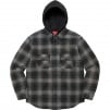 Thumbnail for Hooded Flannel Zip Up Shirt