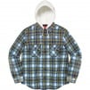 Thumbnail for Hooded Flannel Zip Up Shirt