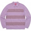 Thumbnail for Knit Stripe L S Polo