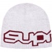 Supreme Wrap Logo Beanie (FW21) - White