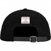 Supreme Harris Tweed Classic Logo 6-Panel (FW21) - Black