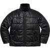 Thumbnail for Supreme Schott Shearling Collar Leather Puffy Jacket