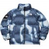 Thumbnail for Supreme The North Face Bleached Denim Print Nuptse Jacket