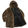 Supreme Faux Fur Hooded Coat (SS22) - Brown