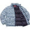 Thumbnail for Fat Tip Jacquard Denim Puffer Jacket