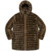 Supreme Faux Fur Hooded Coat (SS22) - Brown