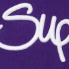 Supreme Raised Handstyle Hooded Sweatshirt (SS22) - Purple