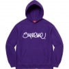 Supreme Raised Handstyle Hooded Sweatshirt (SS22) - Purple