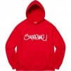 Supreme Raised Handstyle Hooded Sweatshirt (SS22) - Red