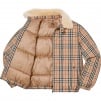 Thumbnail for Supreme BurberryShearling Collar Down Puffer Jacket