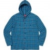 Thumbnail for Mini Plaid Hooded Shirt