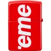 Supreme Logo Zippo (SS22) - Red