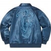 Thumbnail for Silver Surfer Leather Varsity Jacket