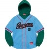 Thumbnail for Baseball Jersey Hooded Sweatshirt