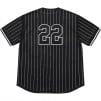 Thumbnail for Rhinestone Stripe Baseball Jersey