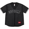 Thumbnail for Rhinestone Stripe Baseball Jersey