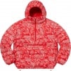 Supreme Micro Down Half Zip Hooded Pullover (FW22) - Red Paisley