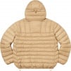 Supreme Micro Down Half Zip Hooded Pullover (FW22) - Tan