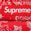 Supreme Micro Down Half Zip Hooded Pullover (FW22) - Red Paisley