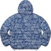 Supreme Micro Down Half Zip Hooded Pullover (FW22) - Blue Paisley