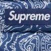 Supreme Micro Down Half Zip Hooded Pullover (FW22) - Blue Paisley