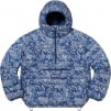 Supreme Micro Down Half Zip Hooded Pullover (FW22) - Blue Paisley