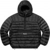 Supreme Micro Down Half Zip Hooded Pullover (FW22) - Black