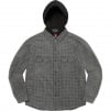 Thumbnail for Houndstooth Flannel Hooded Shirt