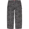 Thumbnail for Script Jacquard Double Knee Denim Painter Pant