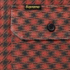 Thumbnail for Houndstooth Flannel Hooded Shirt