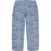 Thumbnail for Script Jacquard Double Knee Denim Painter Pant