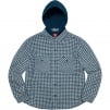 Thumbnail for Houndstooth Flannel Hooded Shirt