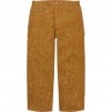 Thumbnail for Script Jacquard Double Knee Denim Painter Pant