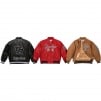 Thumbnail Supreme New York Yankees™ Kanji Leather Varsity Jacket