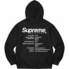 Supreme Worldwide Hooded Sweatshirt (SS23) - Black