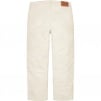 Supreme Patchwork Leather 5-Pocket Jean (SS23) - White