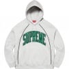 Supreme Boxy Piping Arc Hooded Sweatshirt (SS23) - Ash Grey