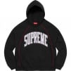 Supreme Boxy Piping Arc Hooded Sweatshirt (SS23) - Black