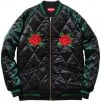 Thumbnail for Quilted Satin Bomber