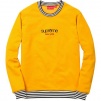 Thumbnail for Classic Logo Striped Rib Crewneck