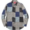 Thumbnail for Printed Patchwork Flannel Shirt