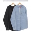 Thumbnail Hooded Denim Jacquard Shirt