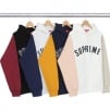 Thumbnail Color Blocked Arc Logo Hooded Sweatshirt