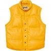 Thumbnail for Supreme Schott Down Leather Vest Puffy Jacket