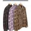 Thumbnail Snakeskin Corduroy Zip Up Shirt