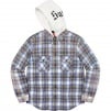 Thumbnail for Hooded Flannel Zip Up Shirt